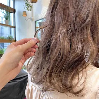 セミロング カラー ヘアアレンジ tane.所属・【ダメージレス施術】 【透明感】北村 拓也のヘアスタイル