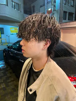 ショート パーマ メンズ FM【エフエム】HAVANA所属・💈圧倒的メンズ特化 明大前美容師💈のヘアスタイル