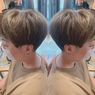 ショート カラー 韓国🇰🇷 ✂︎hair 内田愛のヘアスタイル