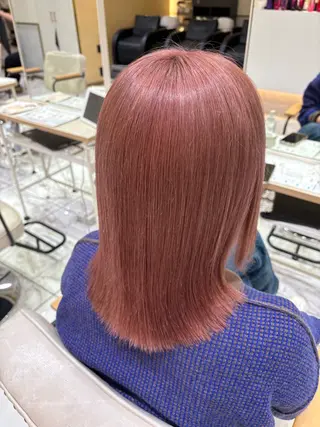 ミディアム yurika🎀 透明感カラーのヘアスタイル