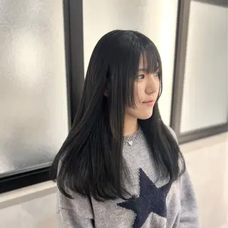 ロング &chaLme   心斎橋所属・emi/髪質改善/ 韓国風/艶カラーのヘアスタイル