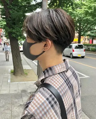 ショート カラー メンズ 7Bridge所属・ハッシュカット 小西貫太のヘアスタイル