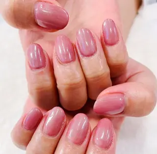 ネイル ネイルとまつ毛パーマ 束感仕上げ💕のネイルデザイン
