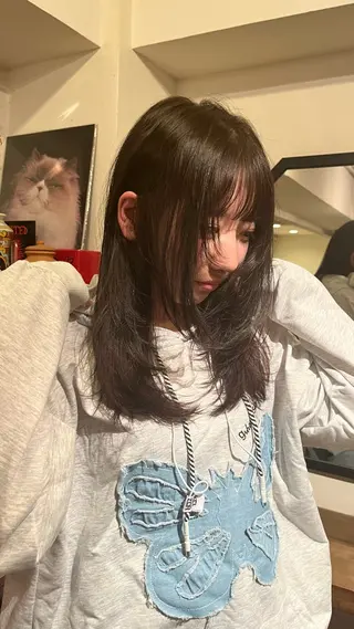 セミロング 韓国/Y2K 👽土田大珠👽のヘアスタイル