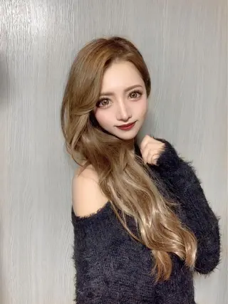 ロング カラー 🫧あ　お🫧 心斎橋のヘアスタイル