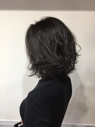 ミディアム カラー カラー特化サロン大阪 ルービック江坂/新城のヘアスタイル