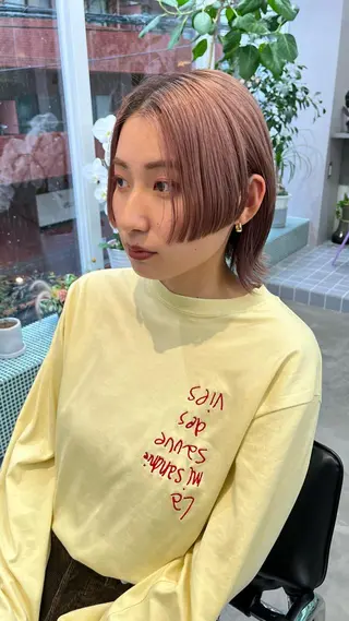 ショート カラー 堀江/心斎橋/西大橋 四ツ橋【Vers】のヘアスタイル