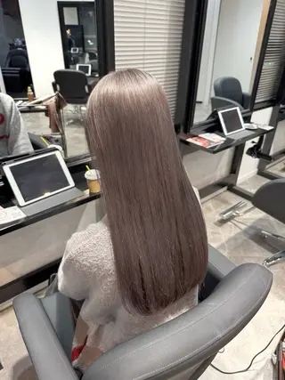 セミロング カラー ai 梅田/暖色カラーのヘアスタイル