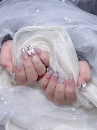 ネイル 🎀も ものネイルデザイン