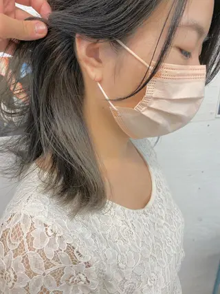 カラー ダメージレスブリーチ /艶髪/横須賀智也のヘアスタイル