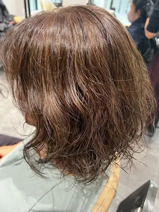 ミディアム 福田 秀好のヘアスタイル