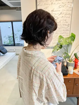 ミディアム パーマ her所属・ボブ/大人ボブ/ kaitoのヘアスタイル