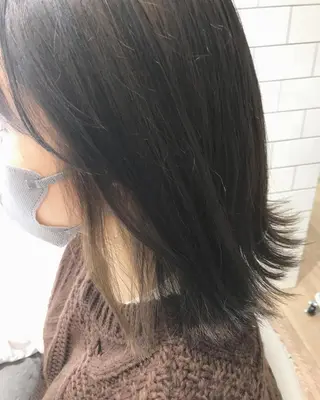 セミロング 🥛洒落髪小顔cut なら龍崎🥛のヘアスタイル