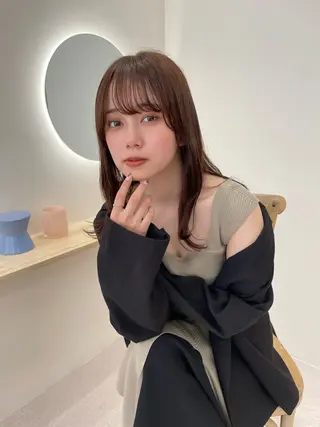 ミディアム 透明感カラー 🩰あさのヘアスタイル