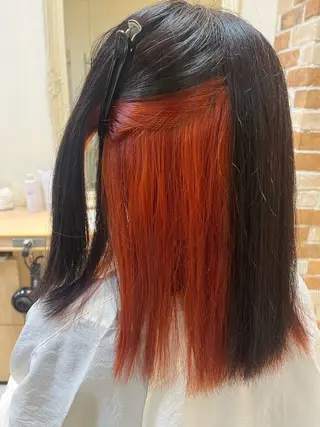 ロング カラー 荒井 海音のヘアスタイル