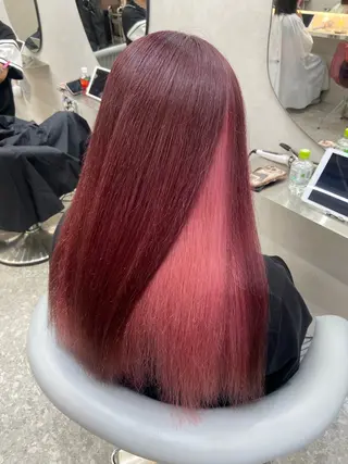 ロング カラー 新宿/韓国ヘア 中明度カラー/かやのヘアスタイル