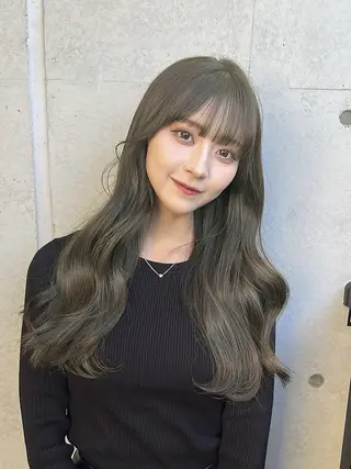 ロング カラー ブリーチなし/カラー 専門店ASOBIのヘアスタイル