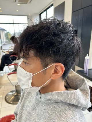ショート メンズカット¥0婦中 カットモデル大上聖矢のヘアスタイル