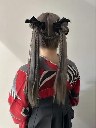 ロング カラー ヘアアレンジ autre所属・大久保 ひでなりのヘアスタイル