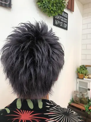 セミロング カラー メンズ CUORE HAIR ange水戸所属・🌟パーマリスト 鈴木雄大🌟のヘアスタイル