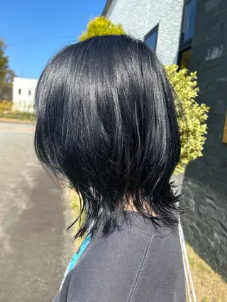 ミディアム カラー 海外カラー白髪ぼかし ティファニーサユリのヘアスタイル