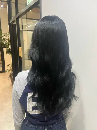 ロング カラー 艶カラー推し！ なかはらあかりのヘアスタイル