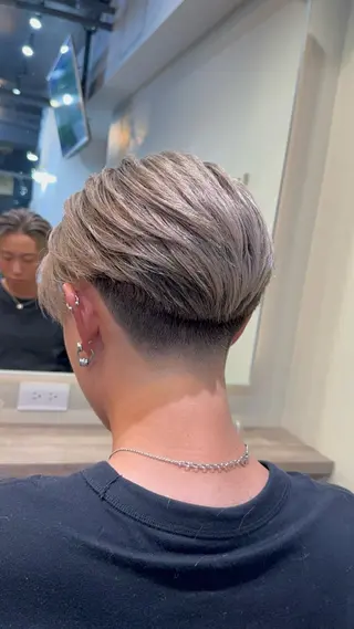 ショート カラー メンズ 【men's Lapis横浜】海人のヘアスタイル
