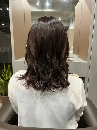 ミディアム パーマ ロングパーマ木村 ボブパーマのヘアスタイル