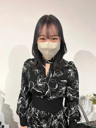 ミディアム カラー ショート/パーマ/ カラー/FUKOのヘアスタイル