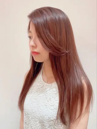 ロング カラー 前田 梨沙のヘアスタイル