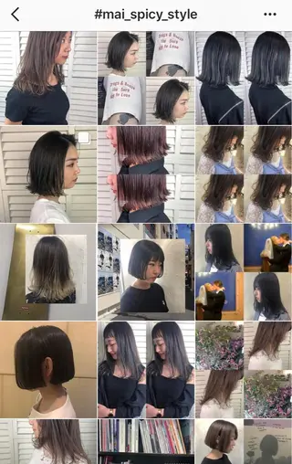 ショート カラー ヘアアレンジ せこぐち まいのヘアスタイル