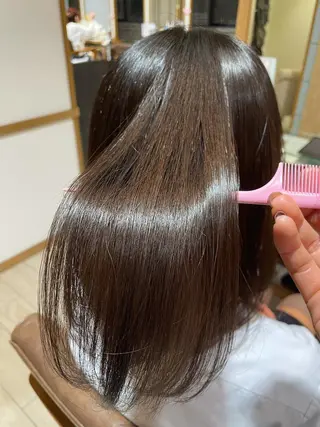 セミロング カラー パーマ 🍬kanami 🍬ボブ/暖色カラーのヘアスタイル