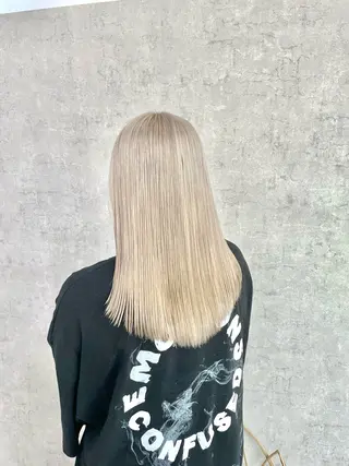ロング カラー パーマ ヘアアレンジ メンズ eir心斎橋店所属・心斎橋/ハイトーン/ RENのヘアスタイル