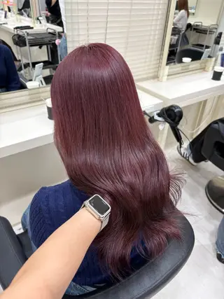 ミディアム カラー ヘアアレンジ 💟RINNA 艶カラー💟のヘアスタイル