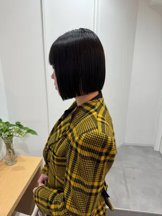 ミディアム カラー laff 新宿所属・ボブ/ケアパーマ/ レイヤー/縮毛矯正のヘアスタイル