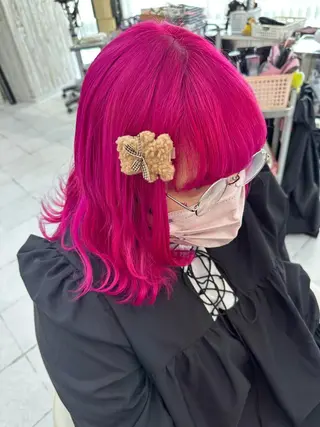 ミディアム カラー エクステ♡ヘアメ 内村麻衣のヘアスタイル