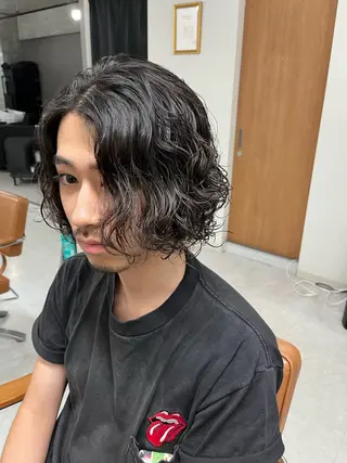 ミディアム パーマ メンズ メンズ特化/パーマ /フェード/洋輔のヘアスタイル