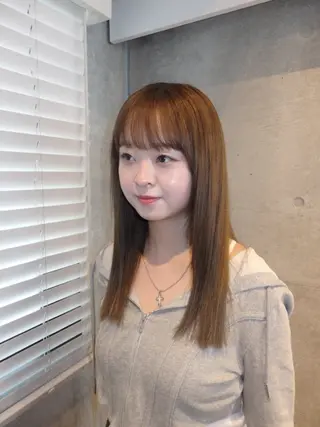 ミディアム 表参道 透明感カラー kanako✧*｡のヘアスタイル