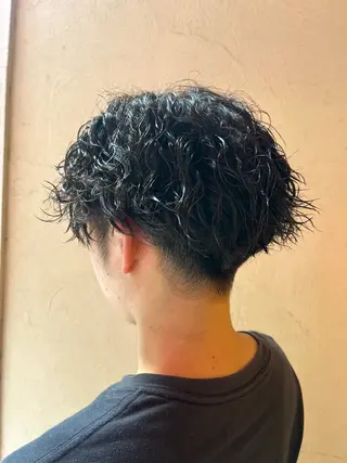 ショート パーマ メンズ メンズパーマ特化 外山 健太のヘアスタイル
