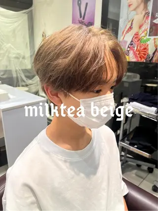 ショート カラー 🥇メンズパーマ /縮毛矯正/木村神心のヘアスタイル