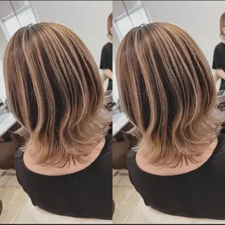 カラー earth甲府昭和店 東 允のヘアスタイル