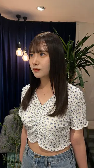 セミロング パーマ ☆ 透明感カラー HARUKA ☆のヘアスタイル