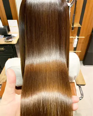 ロング 縮毛矯正&髪質改善 MAILHAIRのヘアスタイル