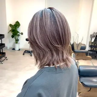 ミディアム カラー ボブ/韓国ボブ/ブリ ーチ/鈴木康平のヘアスタイル