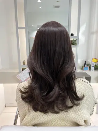 ミディアム カラー BiBi 武田 あやのヘアスタイル