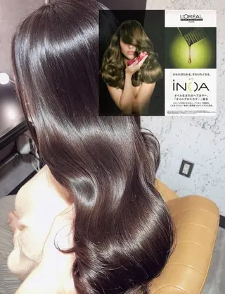 セミロング カラー 🫧縮毛矯正/ウルフ /レイヤー/白倉のヘアスタイル