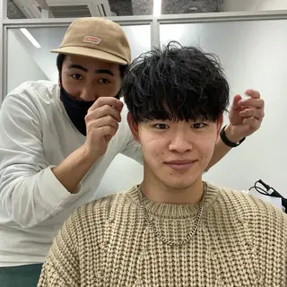 パーマ メンズ シェアサロンReco-リコ- 今泉パークサイド店所属・メンズパーマ専門★★ ナカゾノのヘアスタイル
