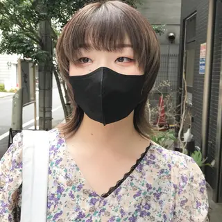 ミディアム カラー ✂︎ウルフ・ショート ✂︎MIKUNIのヘアスタイル
