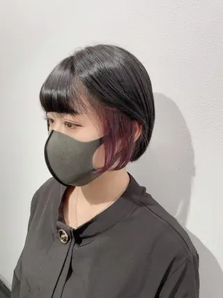 ショート カラー 乾かすだけで美髪✨ 髪質改善専門/鈴木遼のヘアスタイル