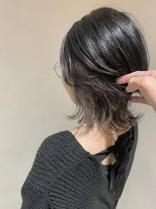 ミディアム カラー パーマ ヘアアレンジ filo byFeria渋谷所属・縮毛矯正/美髪 髪質改善/石田幸輔のヘアスタイル